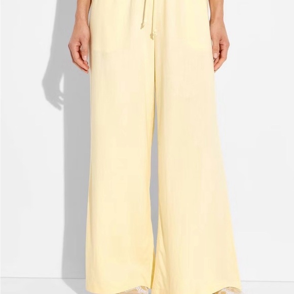 wild fable Pants - wild fable Wide Leg Drawstring Pants in Soft Yellow
